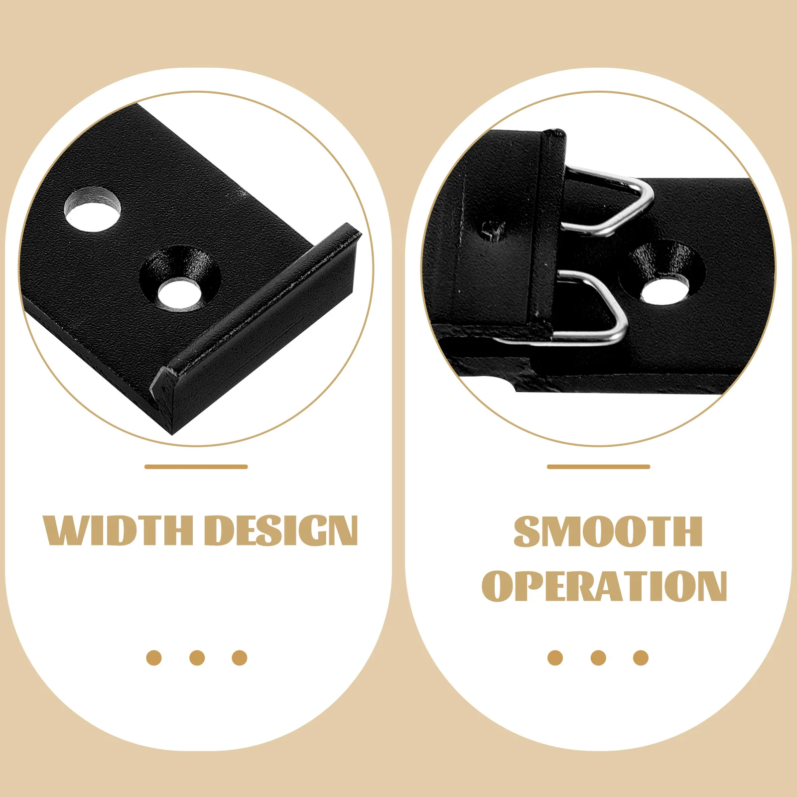 

2Pcs Drawer Slide Mounting Buckles Durable Aluminum Alloy Cabinet Drawer Rail Brackets Rear Mount Guide Buckets