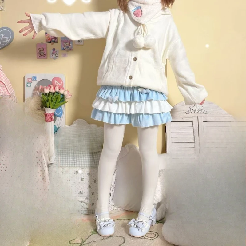 일본 대비 색 패치 워크 스위트 여성 스커트 Y2k 미적 a 라인 프릴 미니 스커트 하라주쿠 귀여운 윙 그런지 Faldas