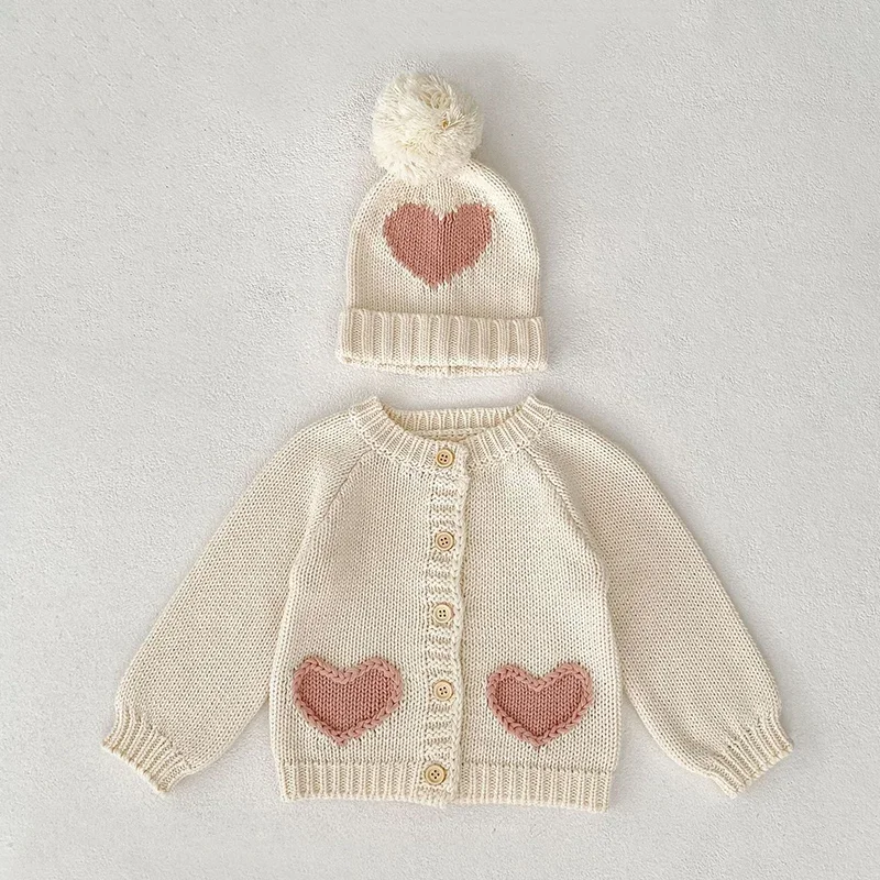 جديد ربيع 2026 سترة حياكة بأكمام طويلة للأطفال الرضع البنات سترة معطف للفتيات حديثي الولادة من عمر 0 إلى 3 سنوات ملابس أطفال #1