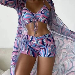 New Separate Swimsuits Tankini Set Female Swimwear 2024 Sports Beach Wear Two-Piece Bathing Suits Girls Pool Women Swimming Suit