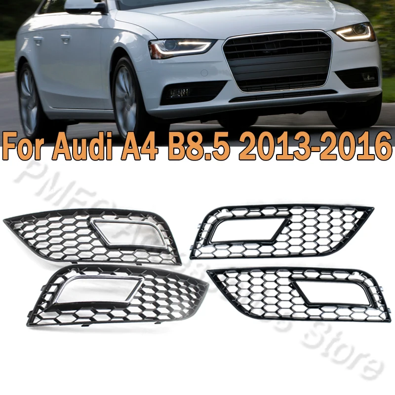 

Решетка противотуманной фары, передний бампер, решетка противотуманной фары, сотовая сетка RS4, стиль для Audi A4 B8.5 2013 2014 2015 2016 8K 0807682 К01С