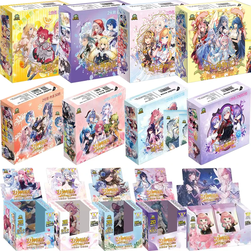Nuevas tarjetas de colección de Goddess Story, juego completo de caja de refuerzo, tarjeta de colección de Chica de Anime, juego de cartas Tcg, juguetes de mesa, regalo de cumpleaños para niños