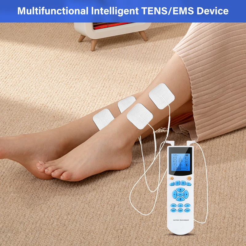 Health Therapy Machine EMS Muscle Stimulator 4Output Channel 8 Pads Slim Massager Acupuncture Neck Back Electric Massager tool