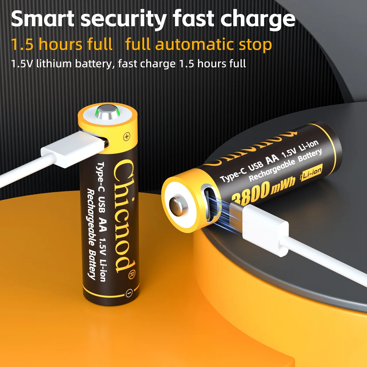Chicnod AA Rechargeable Lithium Battery 1.5V