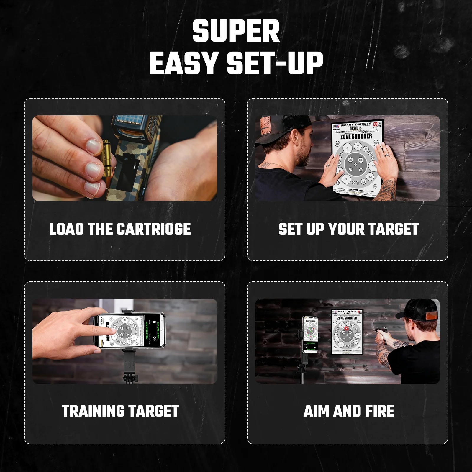 

Smart Laser System: Laser cartridge + phone mount tracks hits via app with instant feedback, cutting live ammo expenses.