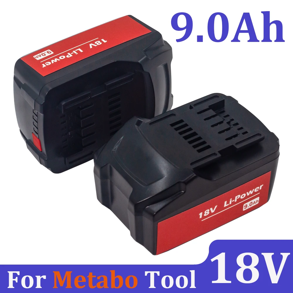 

18V 9000mAh for Metabo Cordless Power Tool Drill Drivers Wrench Hammers for Metabo 18V 9.0Ah Battery BSZ18 625592000 625591000