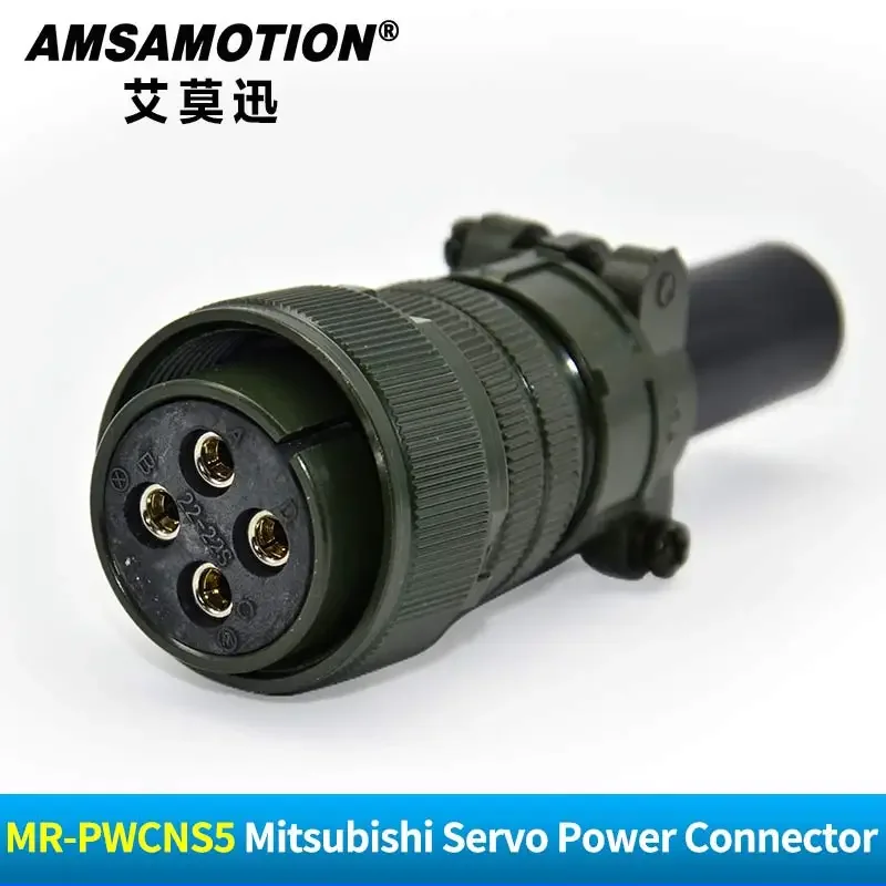 MR-PWCNS5 for Mitsubishi Servo Power Connector Encoder Aviation Plug 18-10S 20-4S 20-15S 20-18S 20-29S 22-22S 32-17S