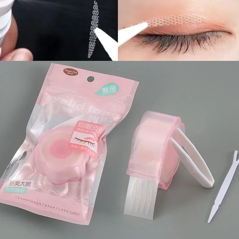 Autocollants en Gaze Auto-Adhésifs pour Maquillage Cosmétique, Bandes Invisibles à Double Paupière, en Fibre Imperméable, Slim/Large, pour Ensembles de Paupières