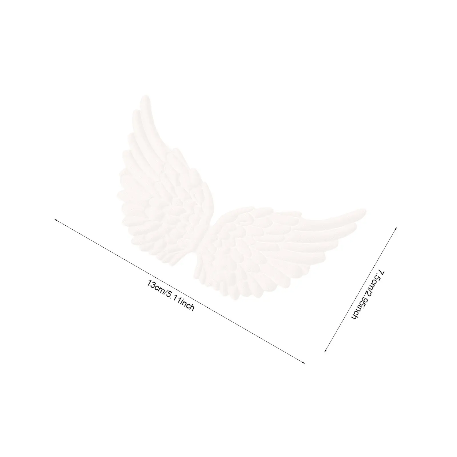 18Pcs Angel Wing Shape DIY Pendant Decorations Premium Cloth Material for Home Office Living Room Room Party Christmas