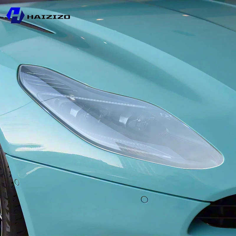 

For Aston Martin DB11 2019-2025 Smoke Black Car Headlight Protective Film TPU Anti-Scratch Vinyl Wrap Kit for Auto Light Custom