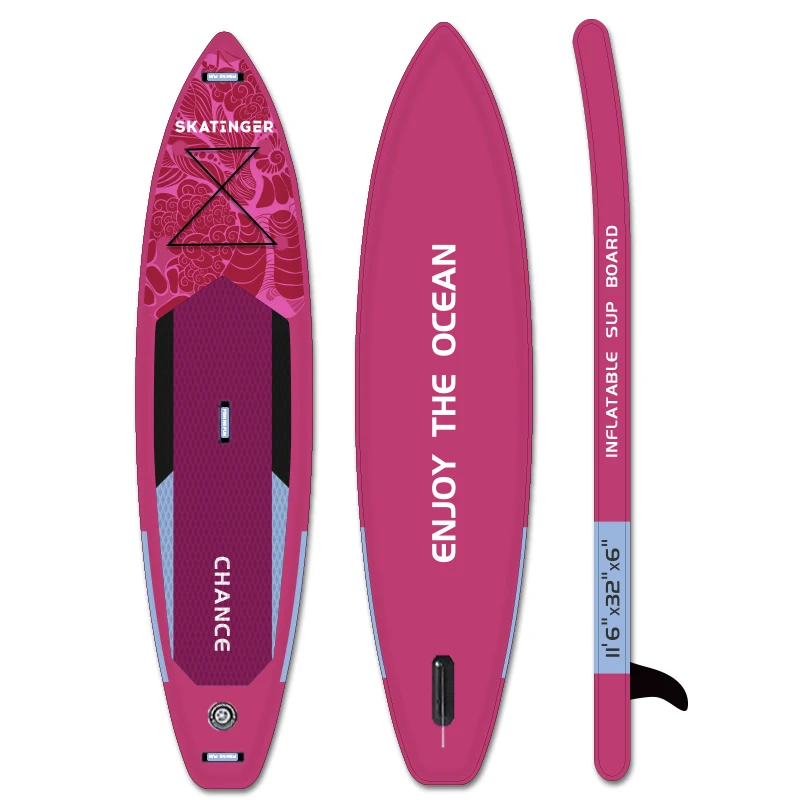 

Weihai SKATINGER new design wholesale 11'6 inflatable paddle boards Paddle sup board surfboard Inflatable stand up paddle board