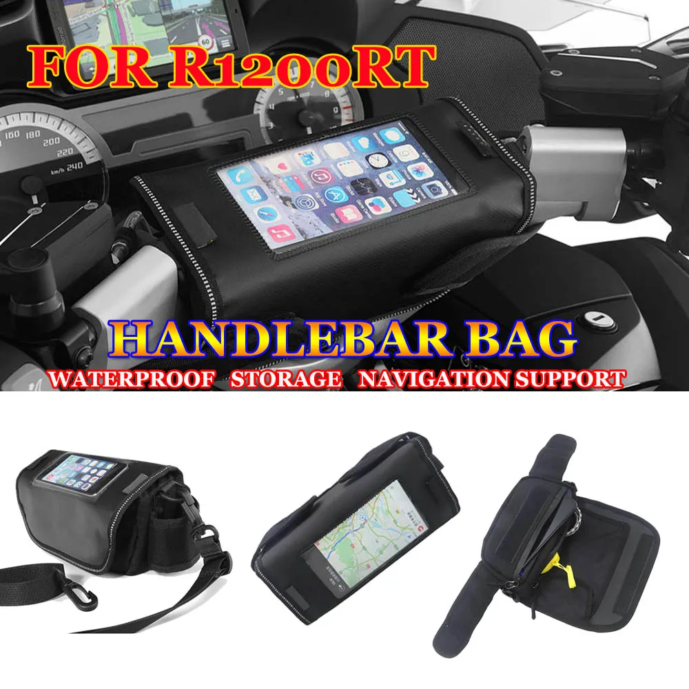 For BMW R 1250 1200 RT LC K1600GTL R850RT r1250rt r1200rt Lc Motorcycle Handlebar Bag Phone Waterproof Storage Bag