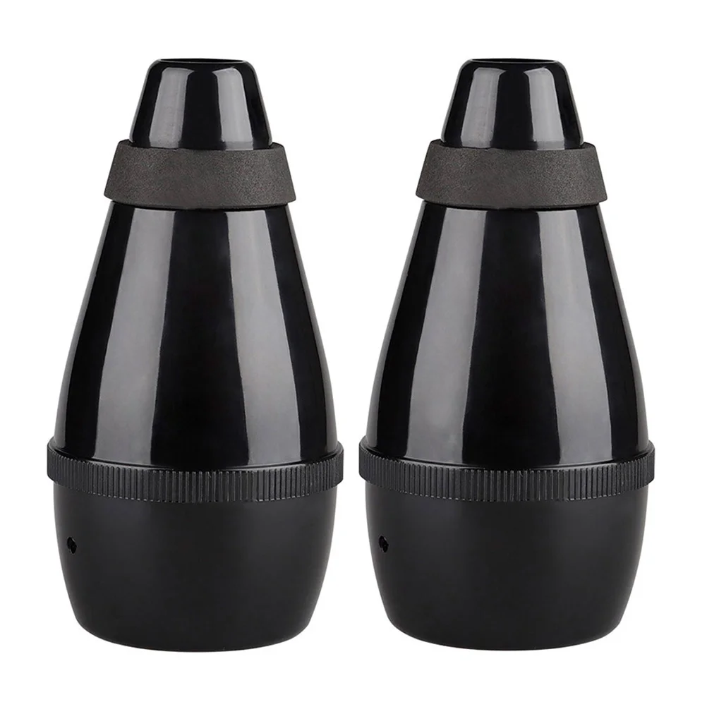 2pcs Trumpet Plastic Straight Mute For Beginners Practice Mute Instrument Accessories Trumpet Supplies Muffler Replacement