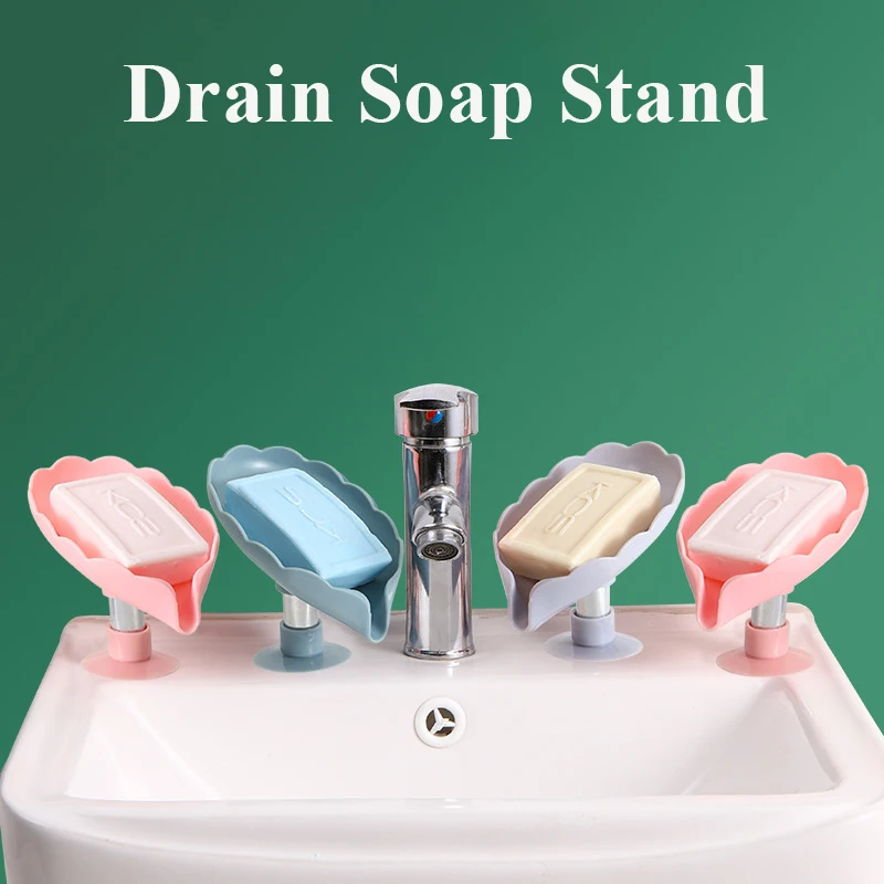 Creative Drain Soap Stand Personality Lovely Home Soap Box Stand Stand Non-perforated Suction Cup Bathroom Artifact