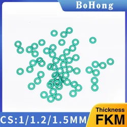 O-ring thickness 1/1.2/1.5mm CS fluororubber FKM sealing temperature resistant gasket rubber ring complete in specifications