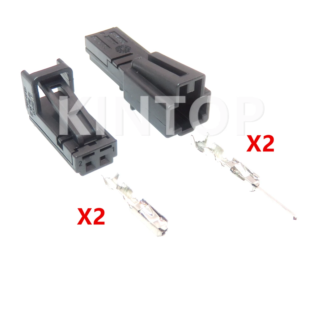 Arnés de cables para lámpara de matrícula de coche, 1-1534113-1 1534155-1, 2 pines, enchufe para VW Audi 4B0971832 4E0972575, 1 Juego