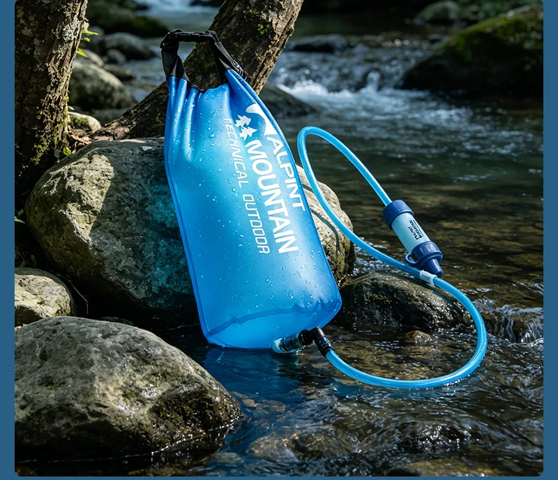 Persönlicher Wasserfilter für Wandern, Camping, Reisen und Notfallvorsorge Überlebens-Wasserfiltrationsstrohhalme Leichtgewichtig Tragbar – Detail 40