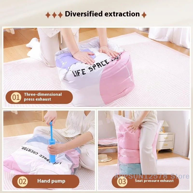 No Need Pump Vacuum Bags Large - Travel Accessories You Need review and price