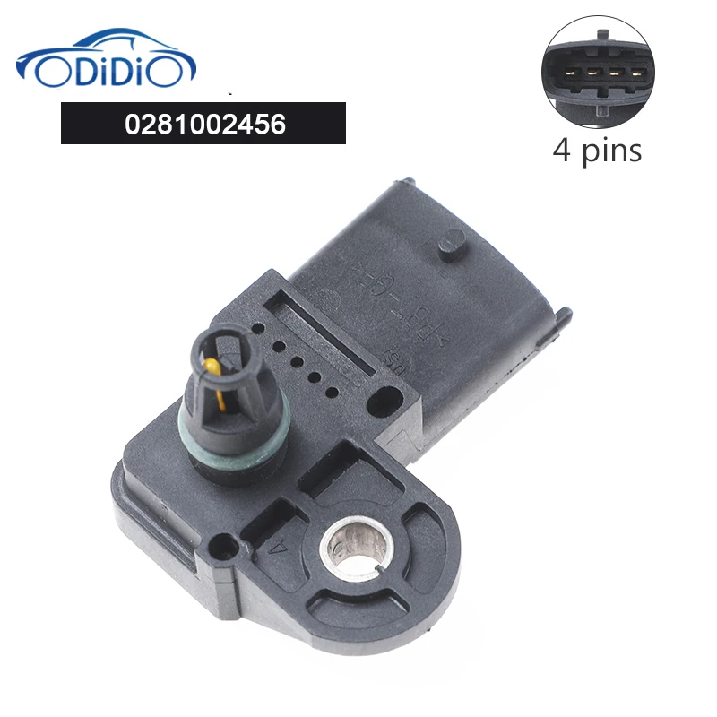 0281002456 4 Pins 3.5 Bar MAP Manifold Pressure Sensor For CUMMINS Fiat Mercedes-Benz Alfa Romeo Lancia Nissan