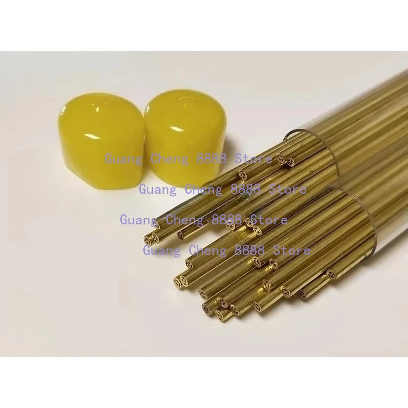 Drilling Brass Electrode Tube Multihole 4 Holes Diameter 1.0mm -3.0mm Length 400mm for WEDM Drilling Machine