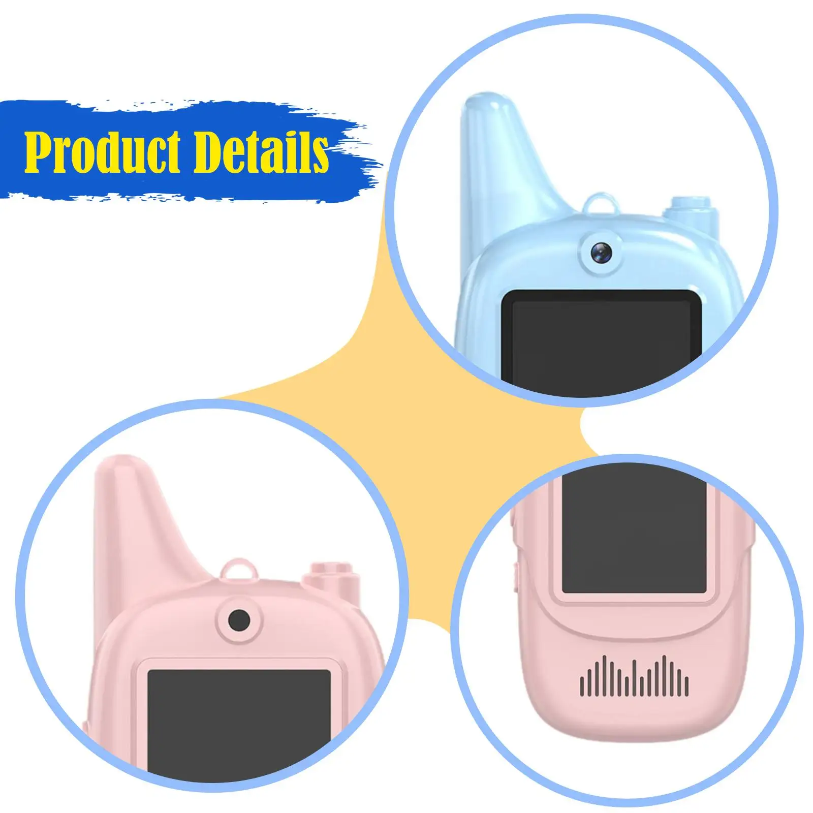 

2 Pieces Walkie Talkies for Kids Long Range for 4 5 6 7 8 Year Old Camping