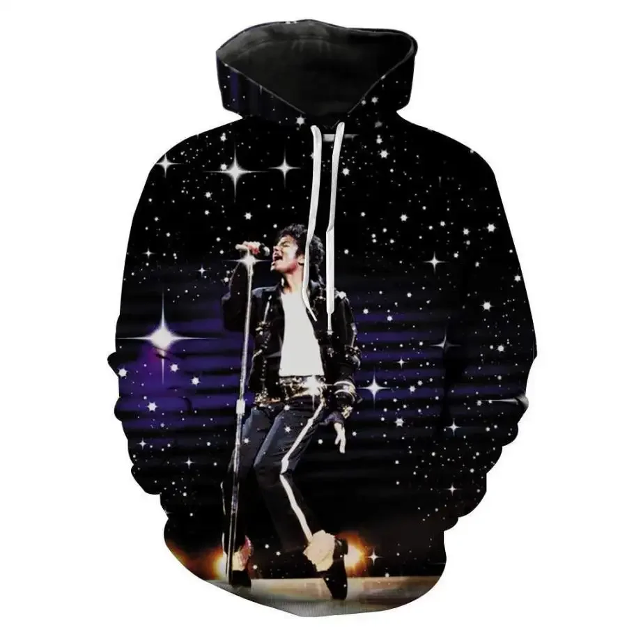 

Michael Jackson Hoodies for Men 3D Full Over Print Casual Pullovers Sweatshirt Fashion Oversized Mens Hoodies Streetwear Tops