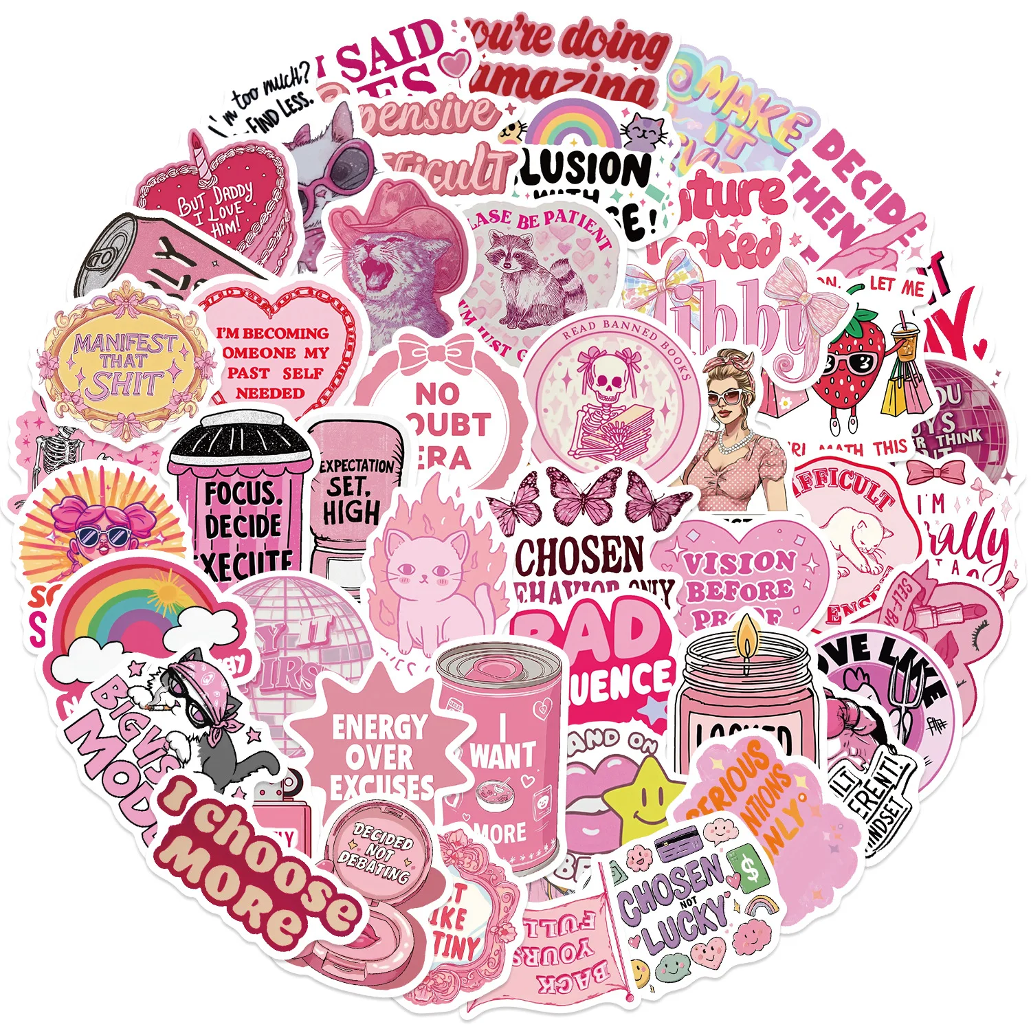 adesivos-de-graffiti-divertidos-e-ousados-em-rosa-10-30-50-pecas-para-mala-skate-laptop-bagagem-telefone-carro-estilo-diy-pegatinas