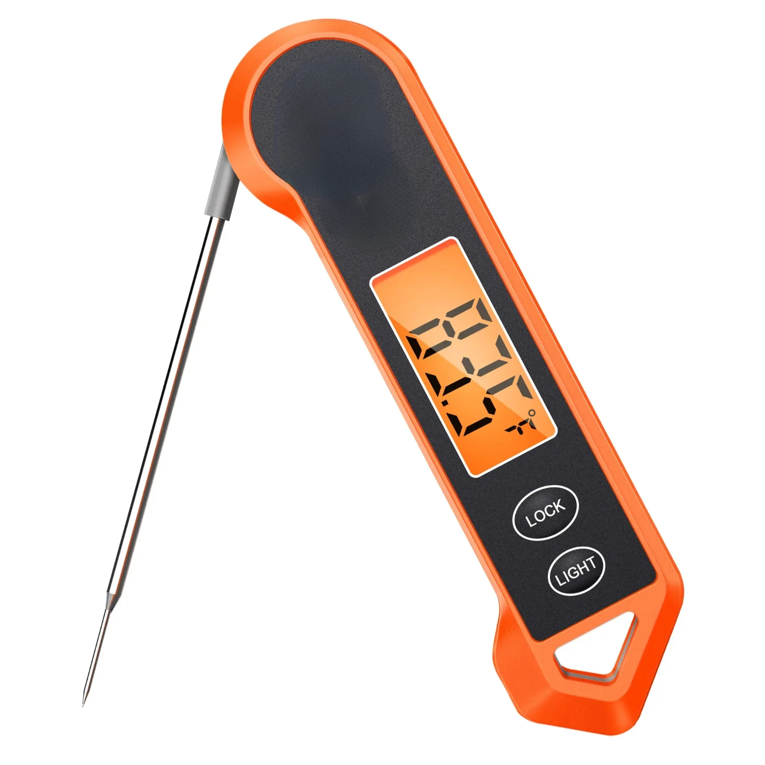 Accurate, Quick Instant Digital TP19H BBQ Meat Cooking Thermometer with Convenient Lock, Backlight, LCD Display - Ideal for Accu