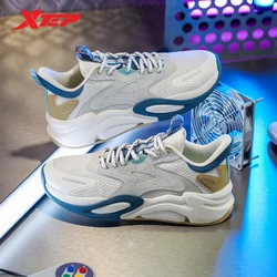 Xtep Gamer Walking Shoes Men 2023 Fashion Thick Sole Men's Sports Shoes Non-Slip Casual Retro Male Sneakers 877119310001