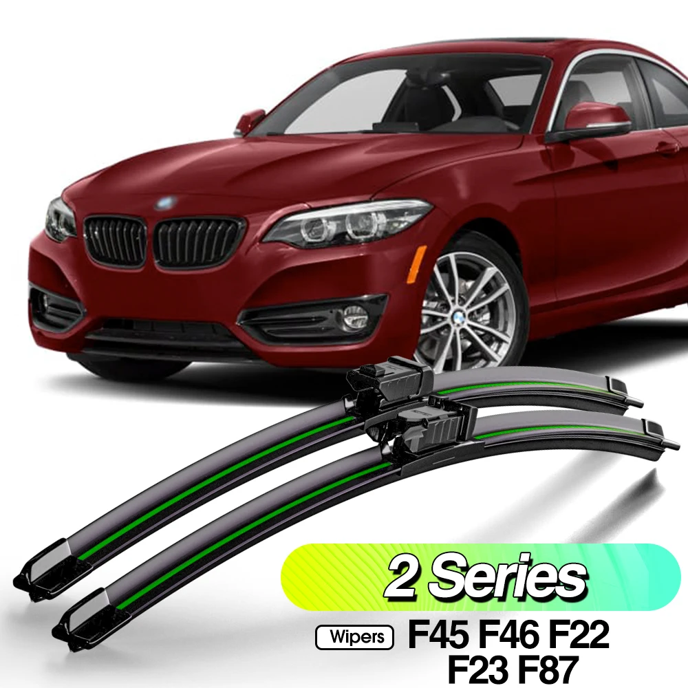 

For BMW 2 Series F45 F46 F22 F23 F87 2014-2020 2pcs Front Windshield Wiper Blades Windscreen Window Accessories 2015 2017 2019