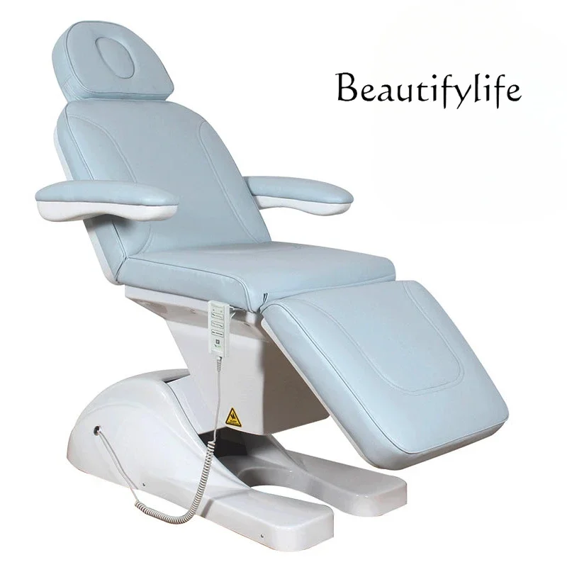 Xx Nordic Beauty Salon Special Liftable Massage Bed Full Electric Multi-functional Embroidery Bed