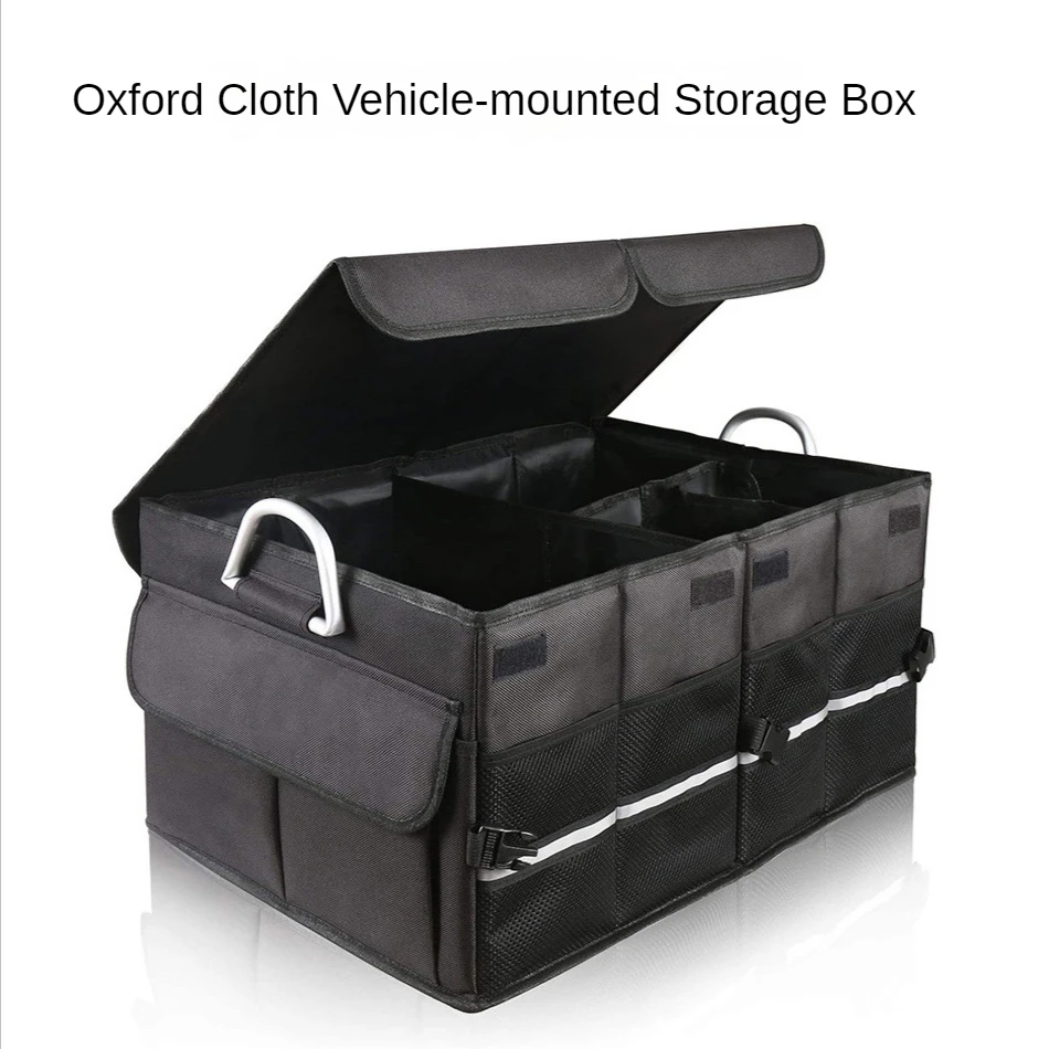 

Car Storage Box Wear-resistant Waterproof, Trunk Sundries Sorting,Outdoor Easy Storage Foldable Oxford Cloth 66L Storage Case