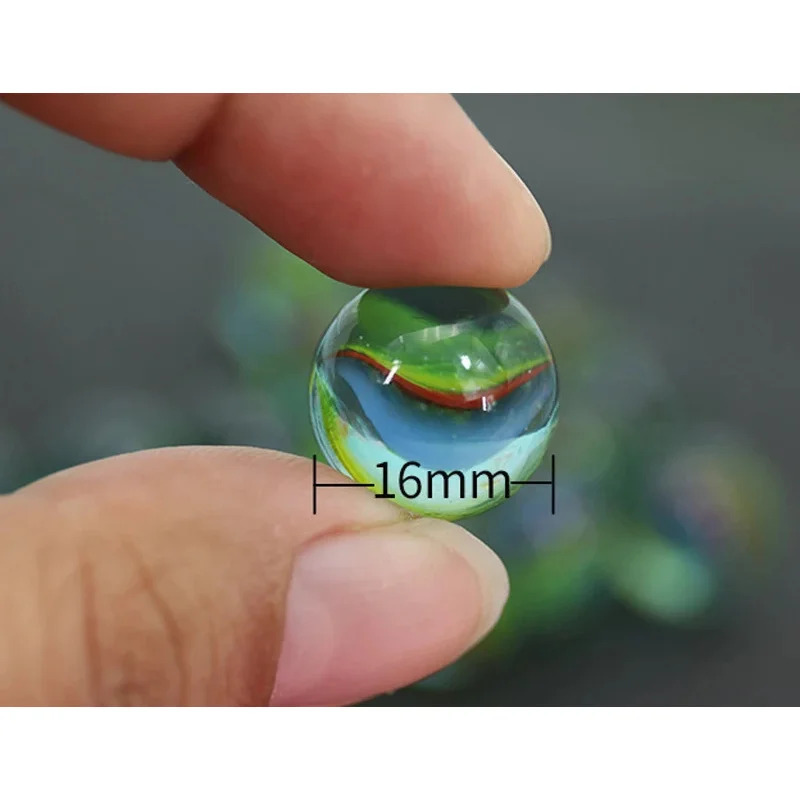 20 pçs mármores de vidro crianças bola de vidro 16mm mármores colorido jogo estresse pinball máquina creme contas vaso tanque de peixes decoração brinquedos