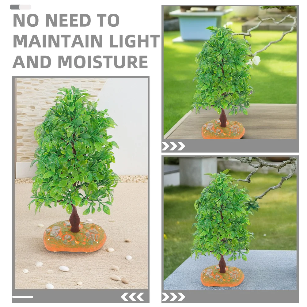 2 stks Plastic Bomen Miniatuur Landschap Boom Voor Diy Landschap Diorama Spoorweg Architectuur Decor Kunstmatige Boom Mini Bomen