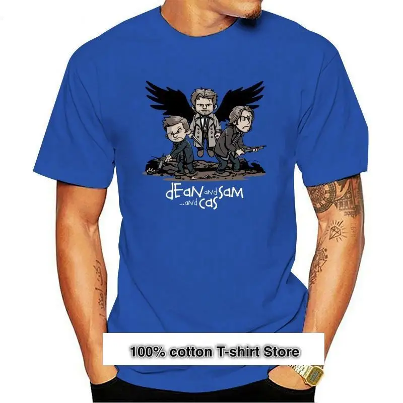 New Supernatural Men Women T-Shirt Dean Winchester Sam Castiel Tee Hot Sale 2024 2024 Fashion Brand Crew Neck Men T Shirts