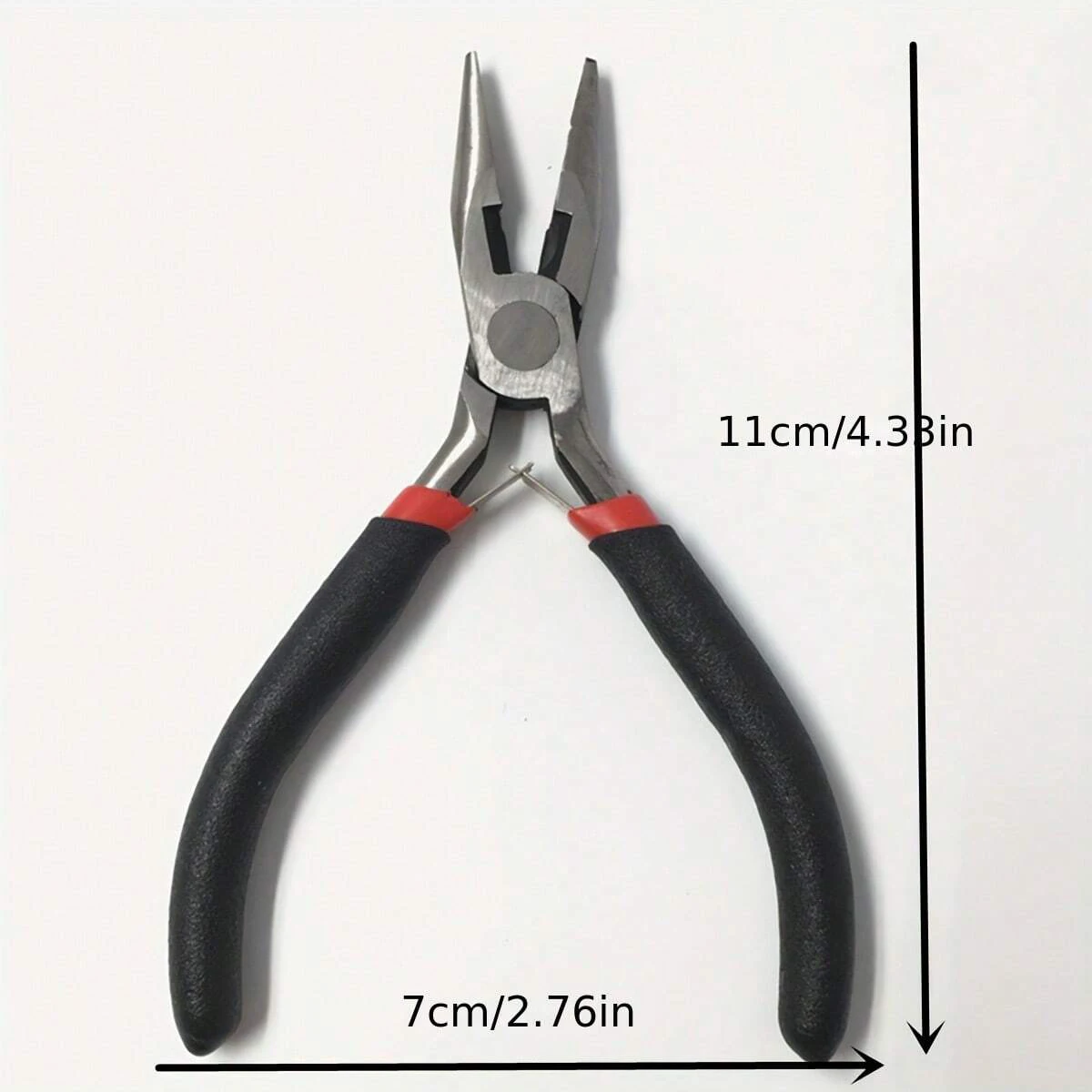 4Pcs/1pcs Black Iron Jewelry Pliers Tool Kit Includes Needle Round Wire Cutter And Curved Nose Pliers For Jewelry Beading Repair