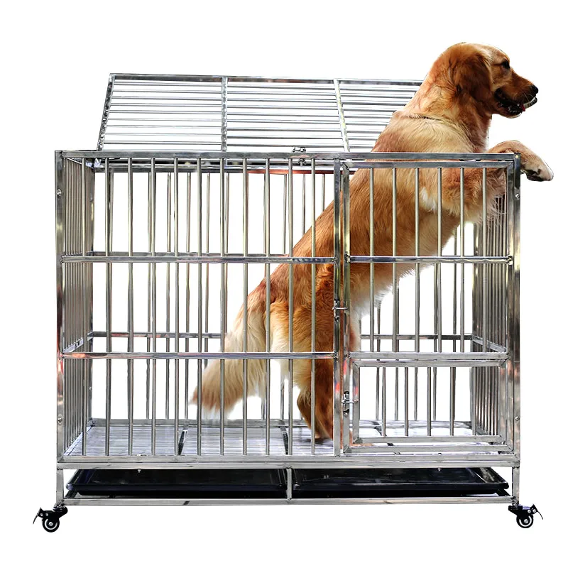 

Collapsible aluminum Dog Metal Cage Dog Kennel pet cage manufacturer from china