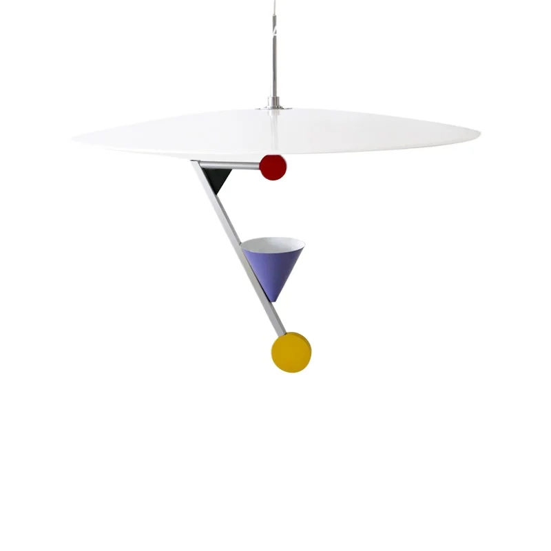 Chandelier retro dining room flying saucer color lamp bedroom study creative lamp y