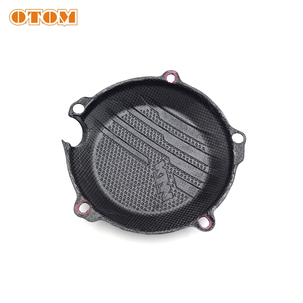 OTOM Motorcycles Engine Protective Cover Crankcase Ignition Clutch Guard For KTM HUSQVARNA GASGAS ECF 2024 Carbon Fiber Printing