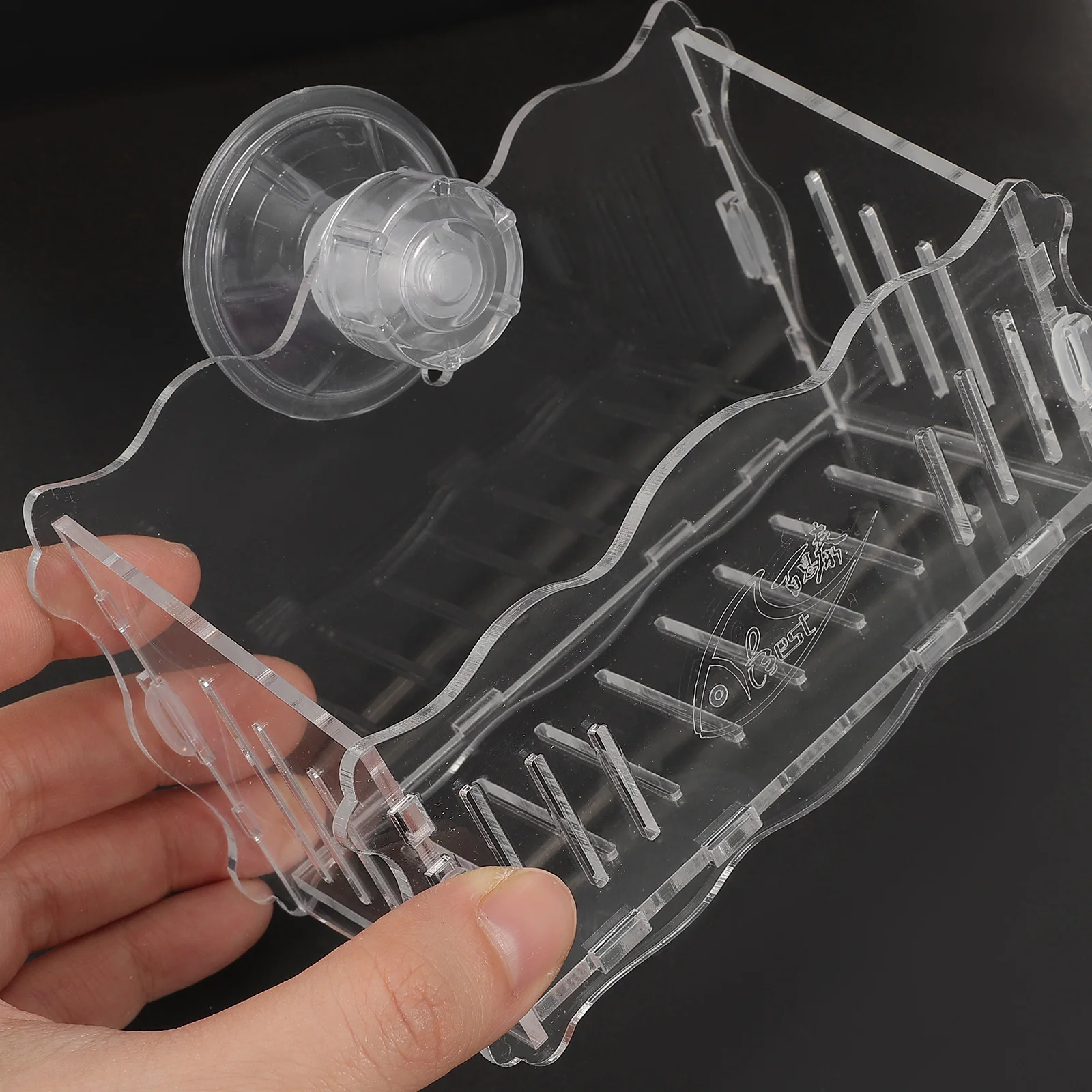 

Aquatic Plant Pot with Suction Cup Strong Durable Aquarium Landscaping Decor for Freshwater Saltwater Water Plant Cup