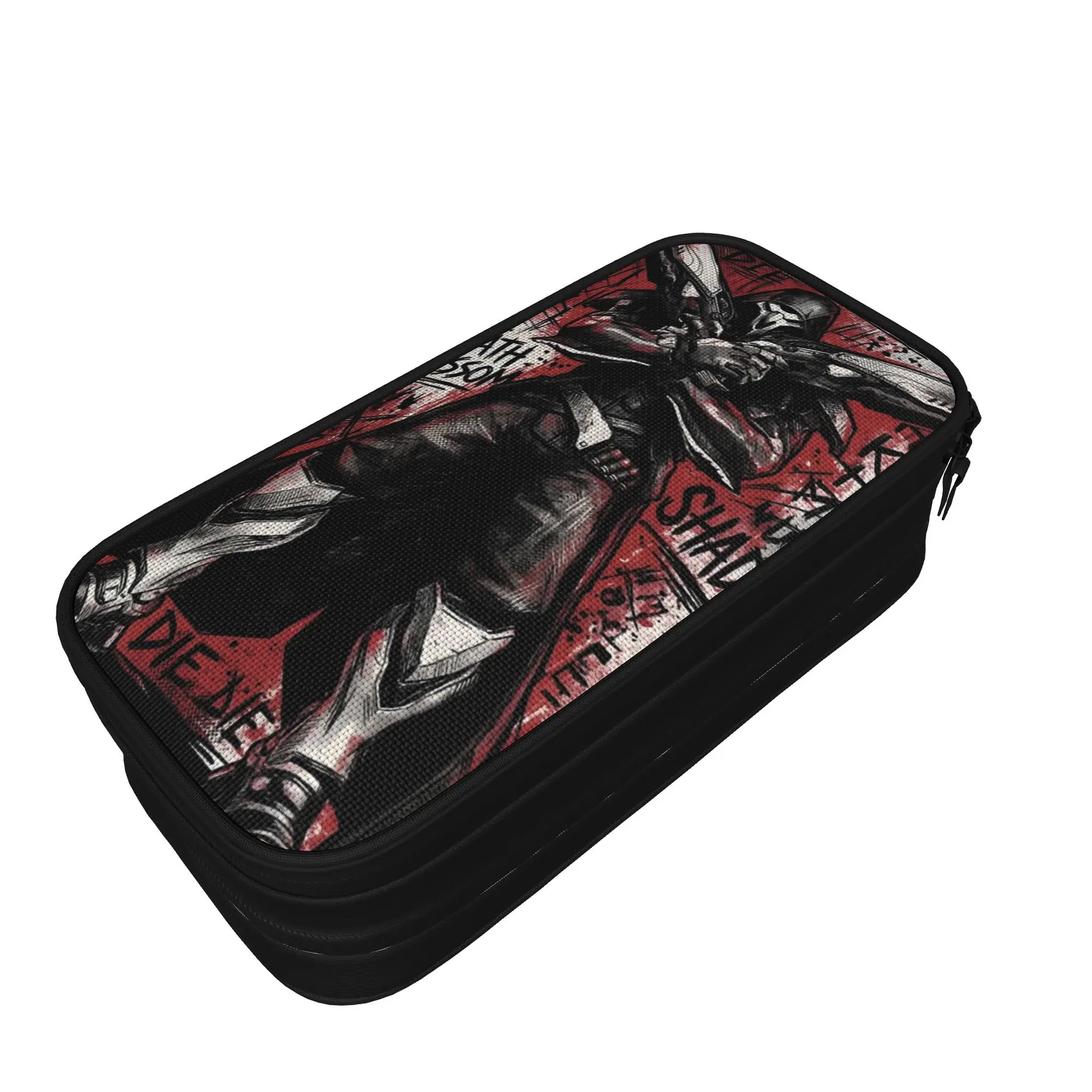 Reaper Overwatchs Grunge Gamer Pencil Case Creative  Pen Holder Pen Bag Kids Big Capacity Students School Pencilcases,