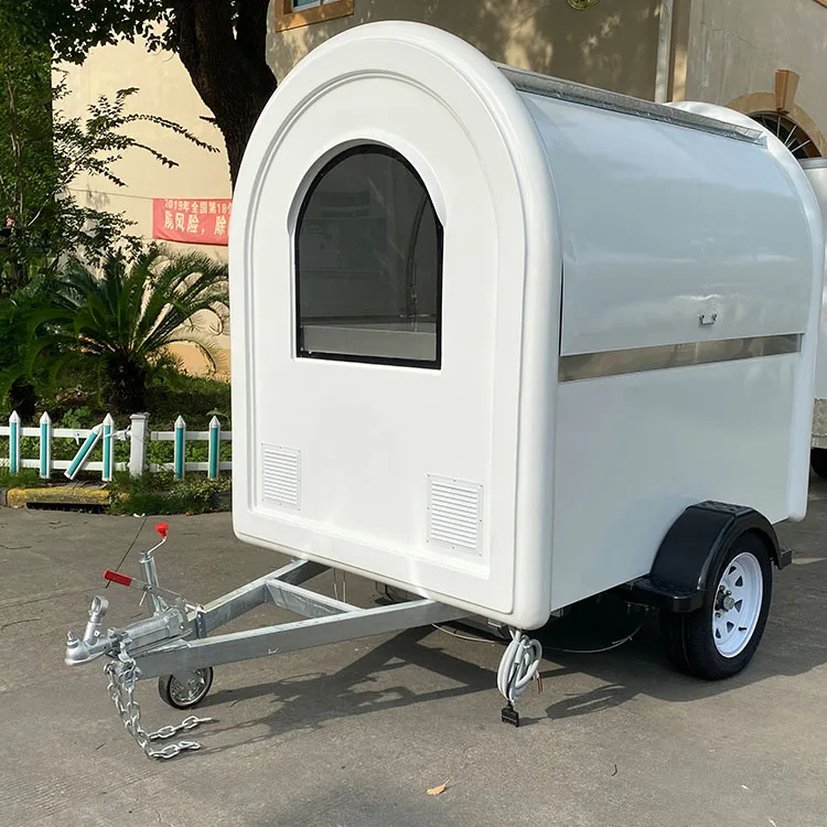 Mobile Food Truck Dining Car Food Trailer For Europe Vendors Hotdog Food Cart