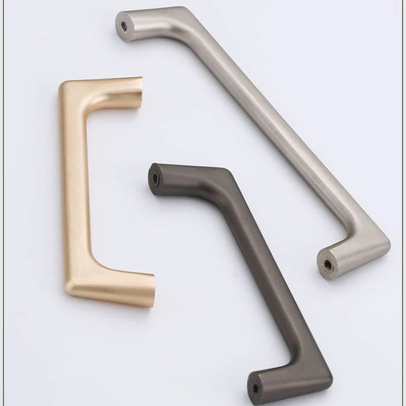 الحديثة الحد الأدنى تسحب خزانة تسريحات النحاس الذهب مقابض باب الخزانة خزانة مقابض أدراج أثاث المطبخ الأجهزة #2