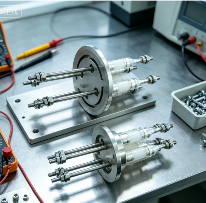 Multi-spec Vacuum Flange With Electrode KF16 KF25 KF40 KF50 Vacuum System Connection Hardware