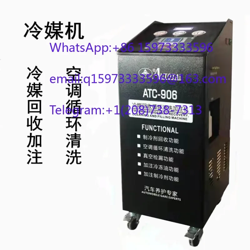 Automotive Air Conditioner Refrigerant Recovery Filling Machine Freon Extraction Oil Pipe Non Disassembly Circulation Cleaning