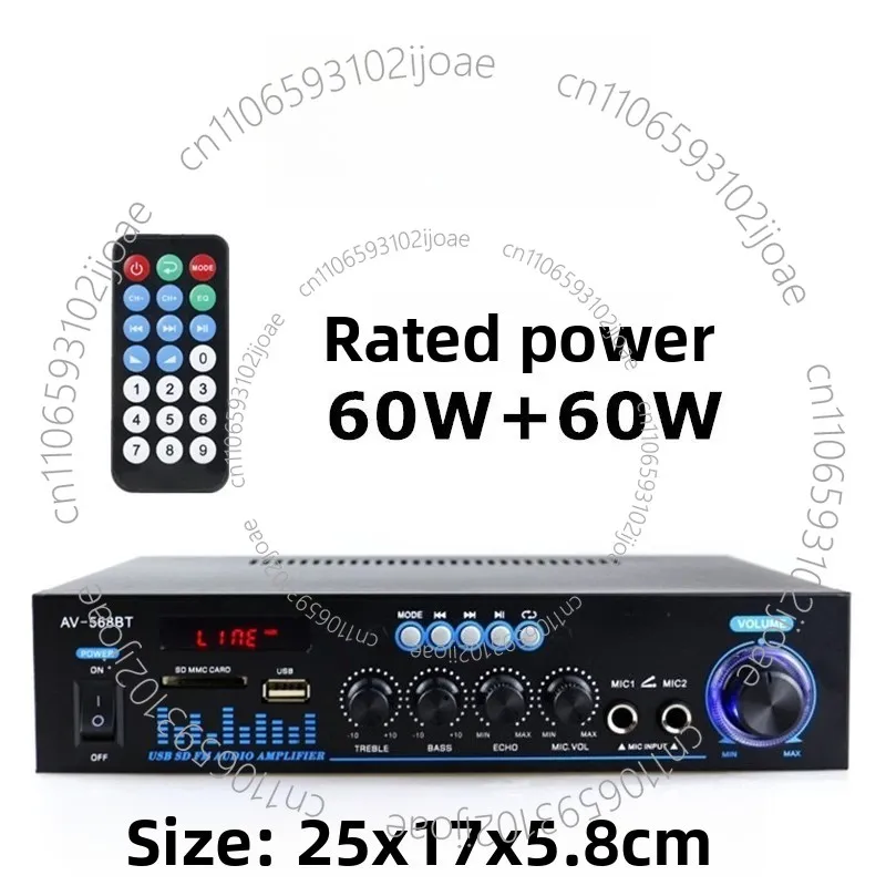 Mini Small Amplifier Speaker Power Amplification Card USB Flash Drive Radio DC 12 V 220V Bluetooth