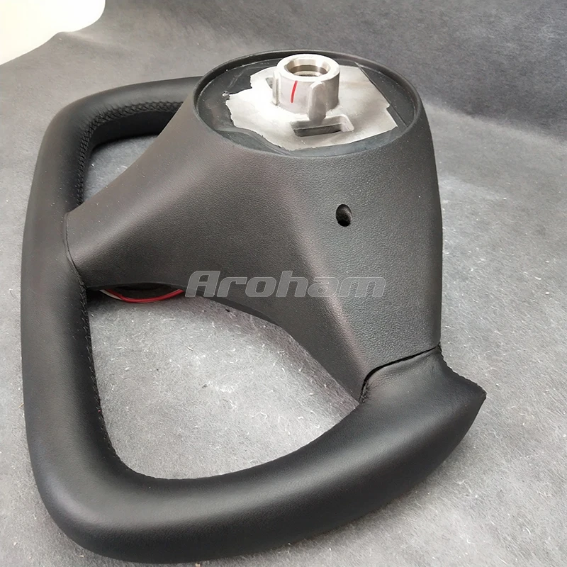 High Quality Full Leather For Tesla Model S Model X Custom Sport YOKE Steering Wheel Customized