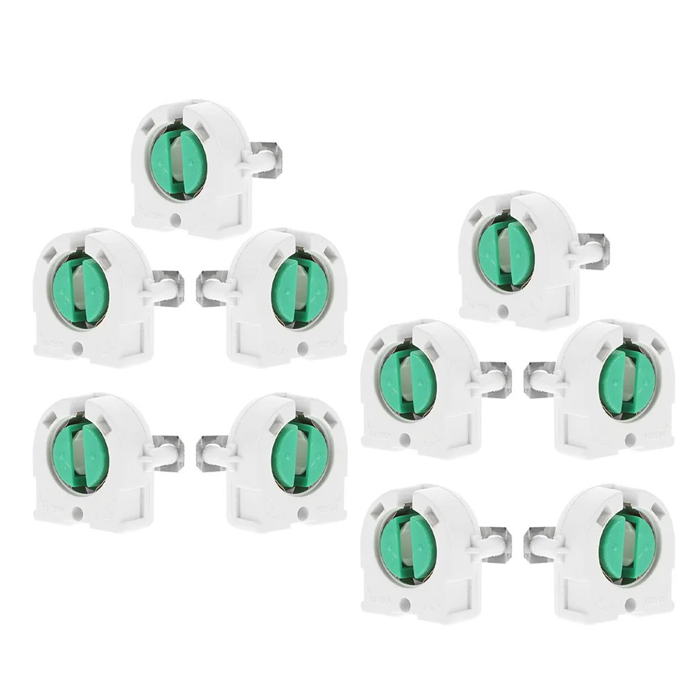 

10Pcs Fluorescent Tombstone Lamp Holder Porcelain Light Socket Base Non-Shunted for Residential Commercial Lighting
