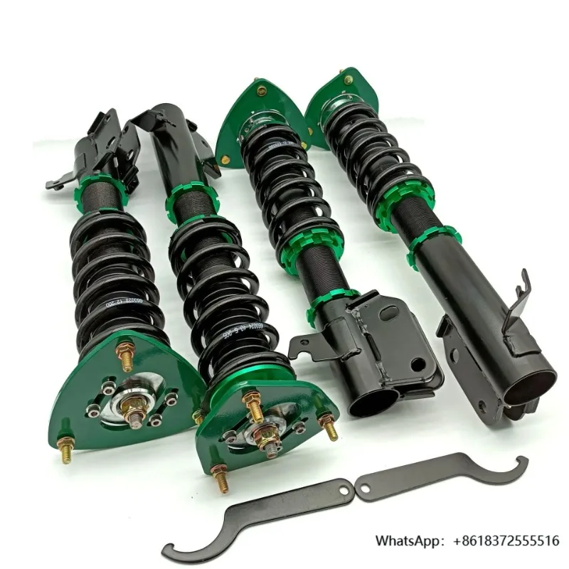 

daUpgraded Suspension Shock Absorbers for Subaru Green Front & Rear Set Steel Coil Spring
