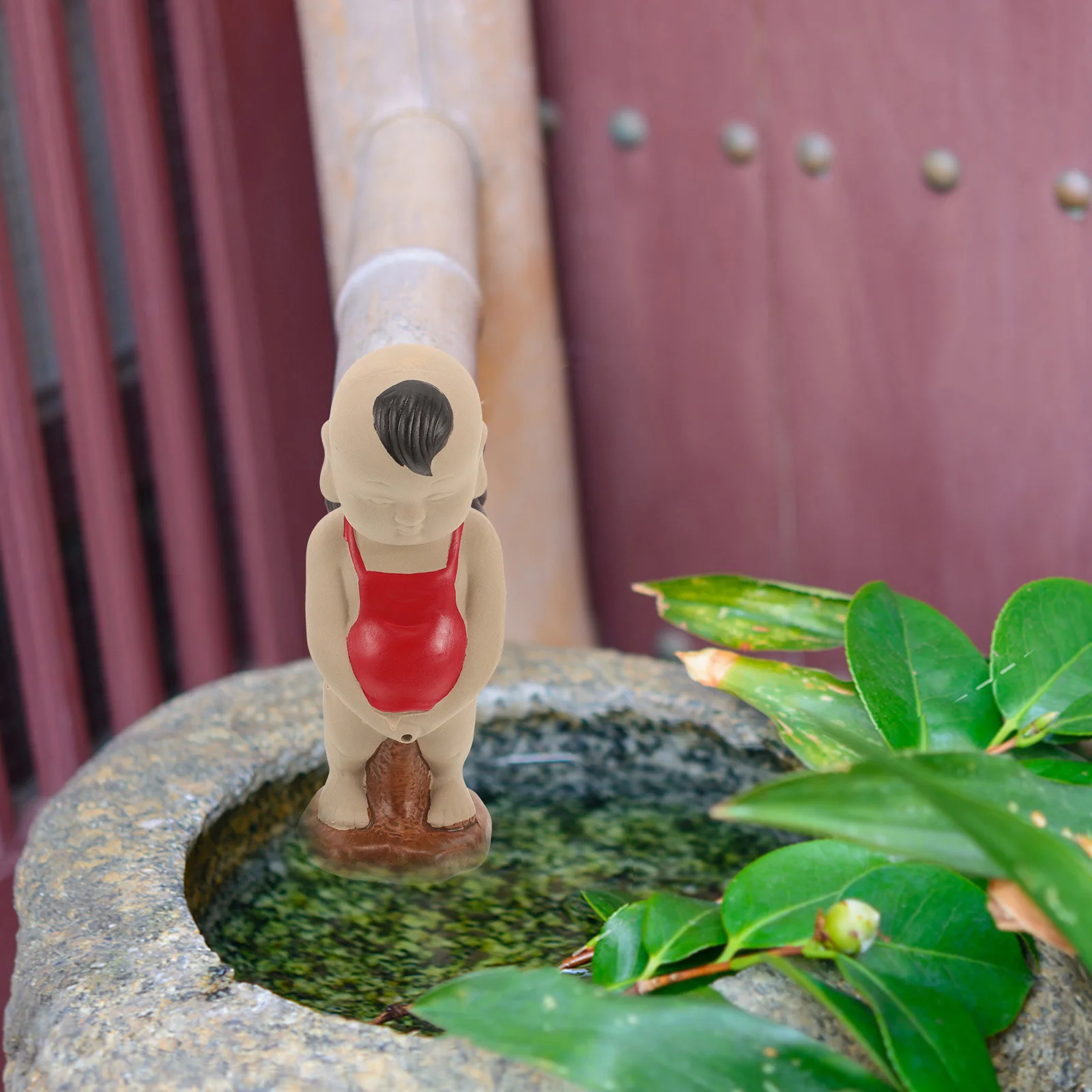 

Ceramic Waterfall Pee Boy Fountain Decorative for Garden Yard Courtyard Outdoor Circulating Fountain Pee Boy Decor